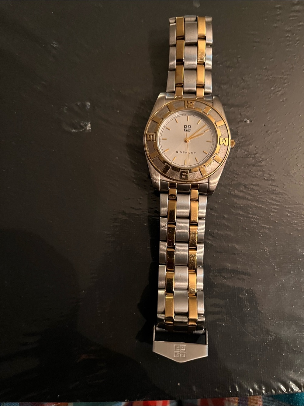 Givenchy Two-Tone Gold and Silver Men’s Bracelet Watch